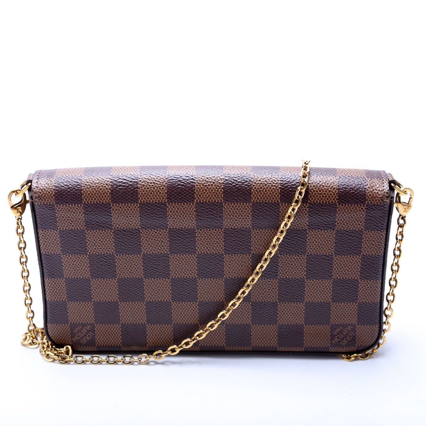 Louis Vuitton Pochette Felicie Ebene Damier Clutch Bag Ebene 4
