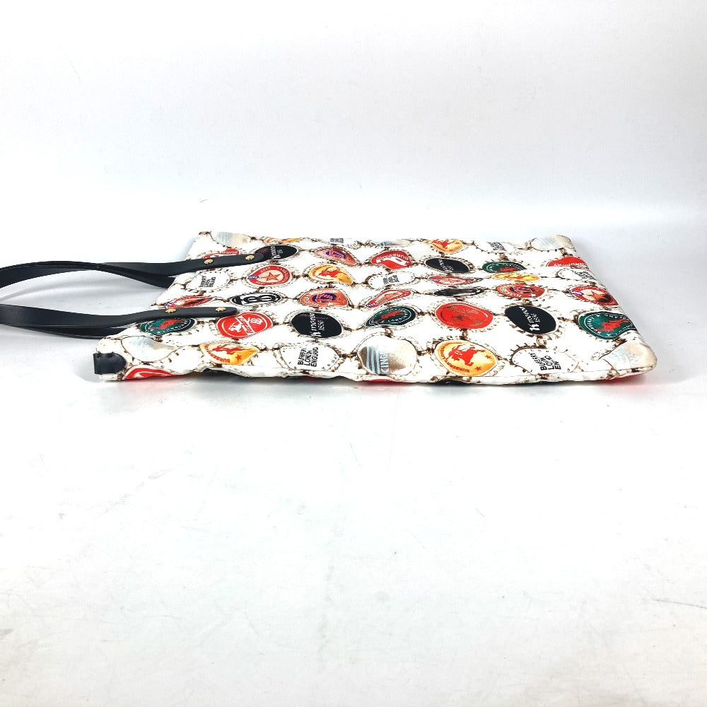 Burberry Shoulder Bag Leather Nylon Multicolor