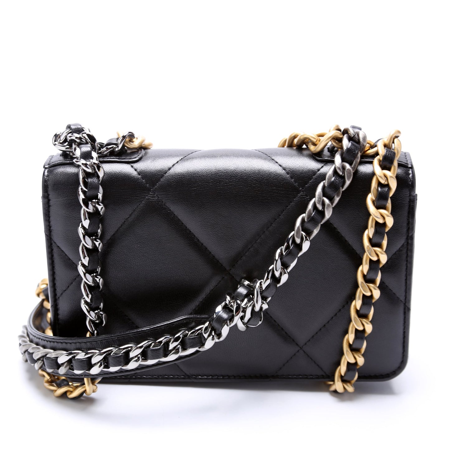 Chanel 19 WOC Quilted Lambskin Clutch Bag