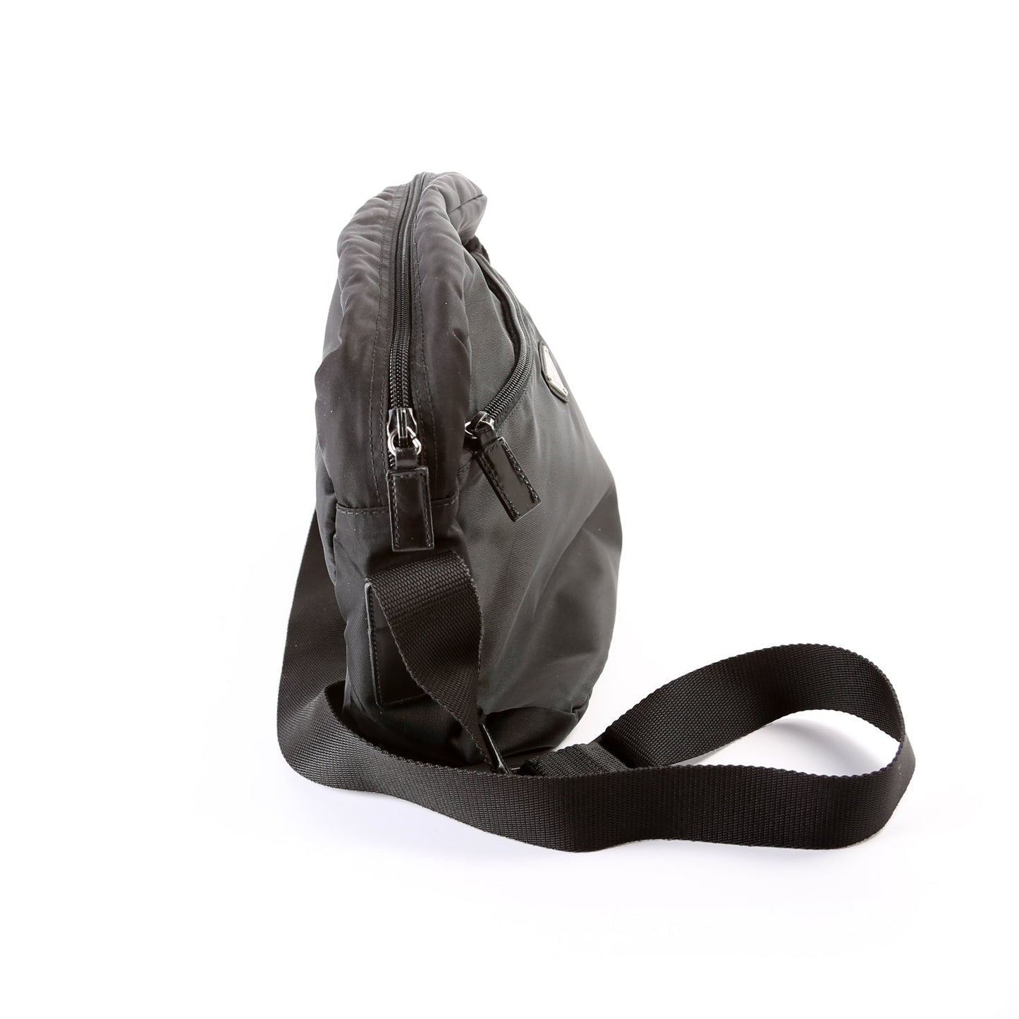 Prada Zip Messenger Bag Nylon Small Travel Bag