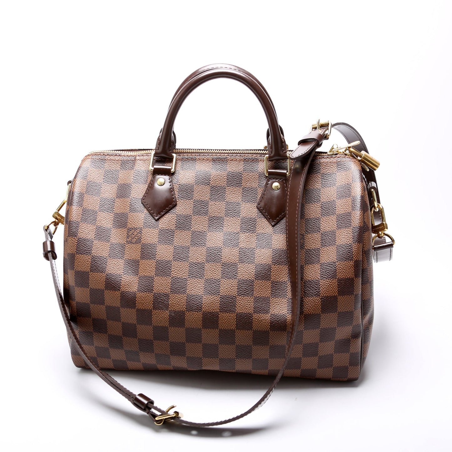 Louis Vuitton Speedy 30 Bandouliere Ebene Damier Handbag Ebene 25