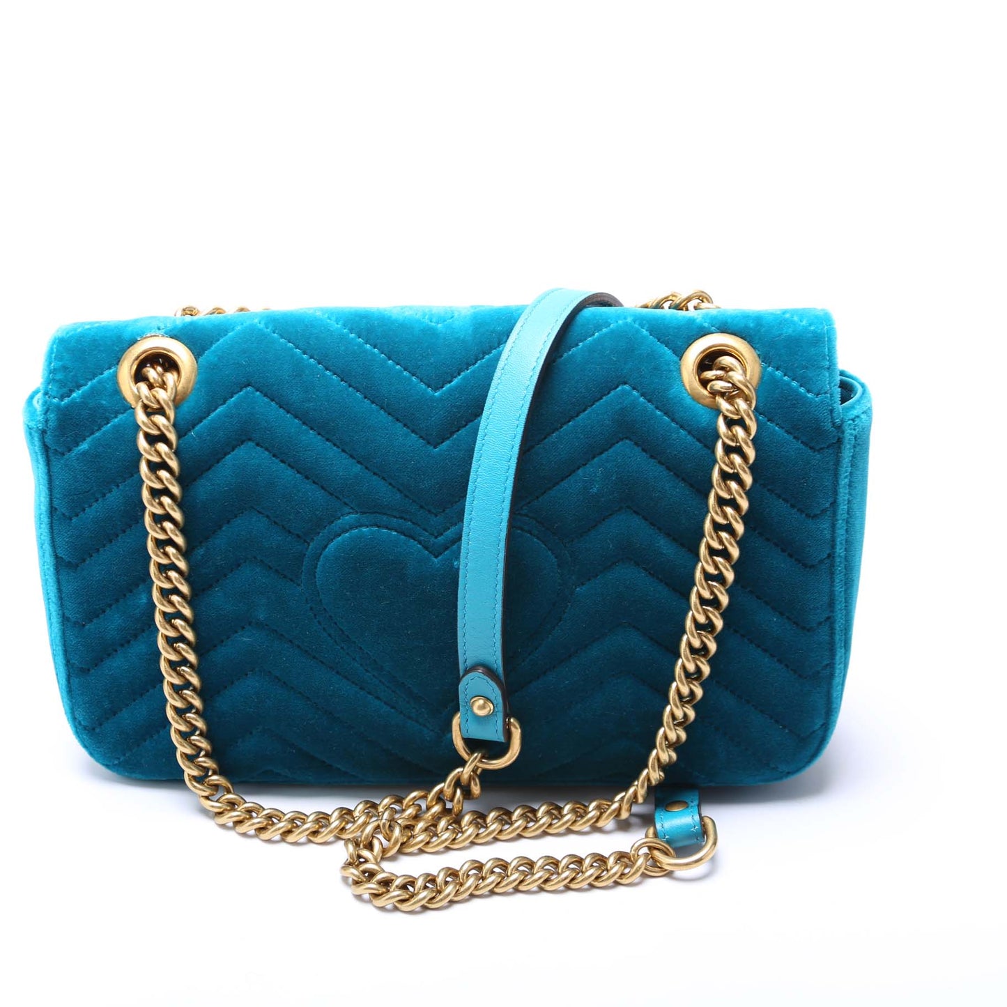 Gucci Marmont Velvet Small Flap Shoulder Bag