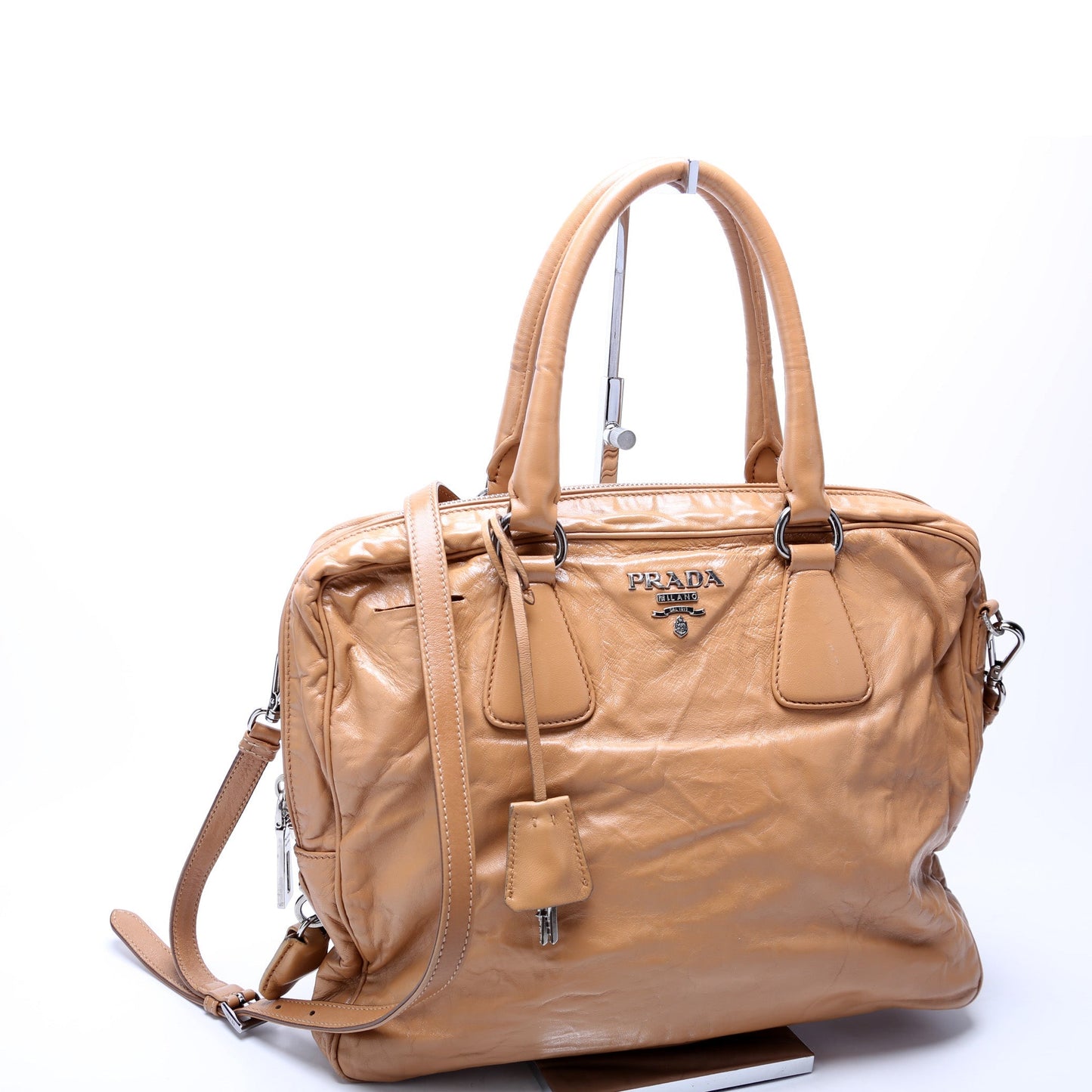 Prada Nappa Antique Satchel Bag Travel Bag