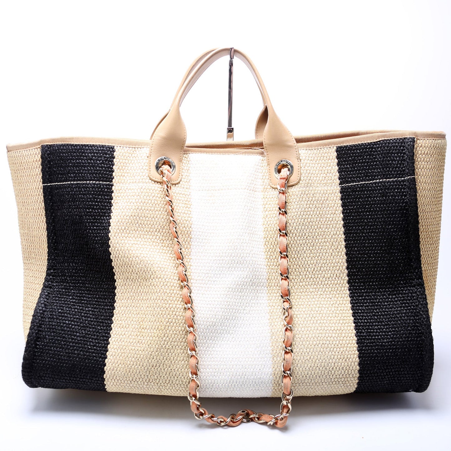 Chanel Deauville Raffia 29M Handbag