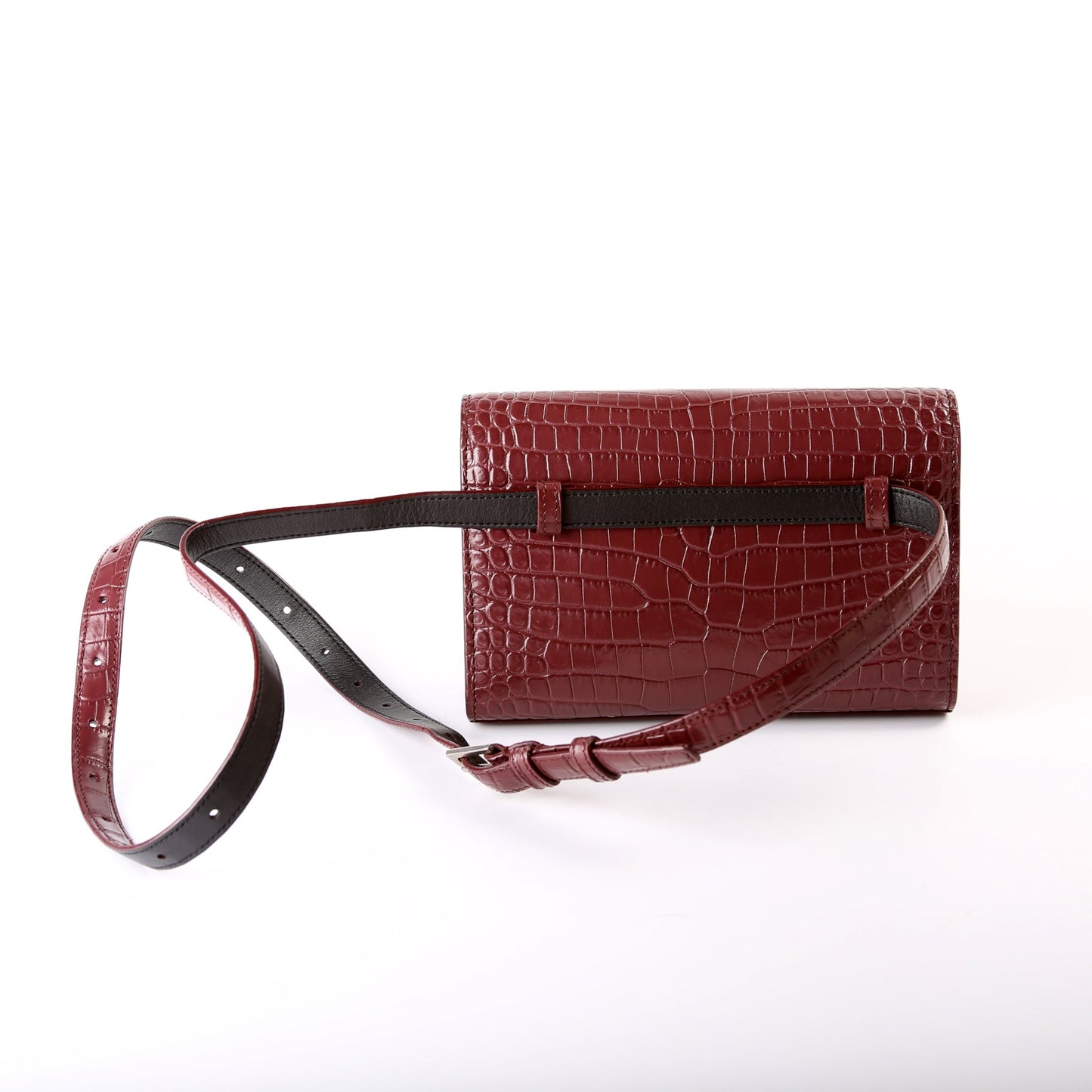 YSL Saint Laurent Kate Belt Croc Bag Embossed Croc Embossed 534395