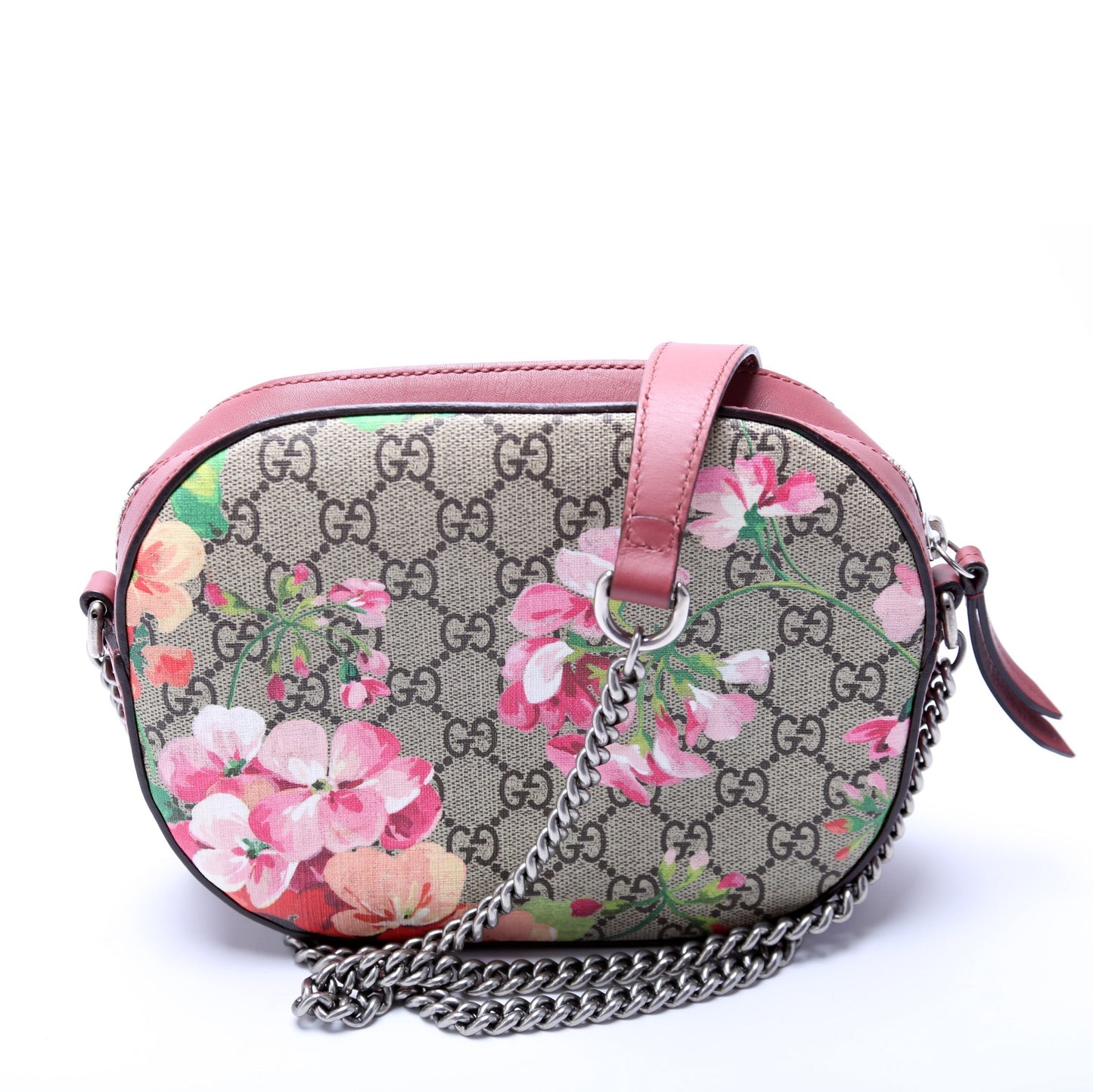 Gucci GG Supreme Blooms Mini Chain Travel Bag Chain 1