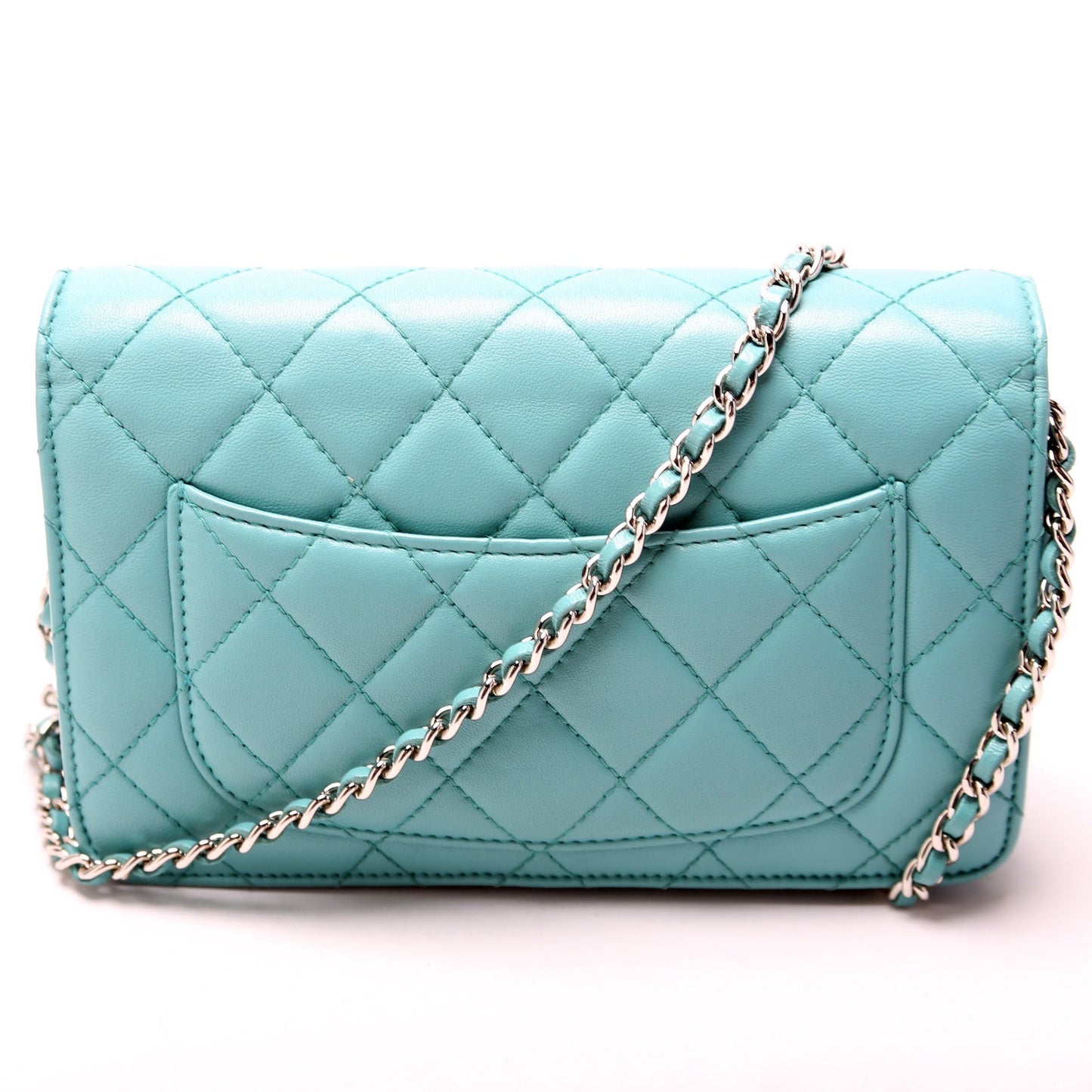 Chanel WOC Classic Quilted Lambskin Clutch Bag Lambskin 9