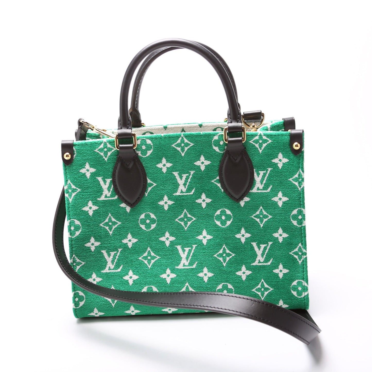 Louis Vuitton ONTHEGO PM Jacquard Veet Monogram Handbag
