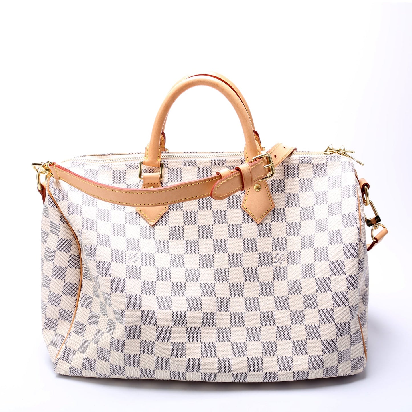 Louis Vuitton Speedy 35 Bandouliere Azur Damier Handbag Azur 1