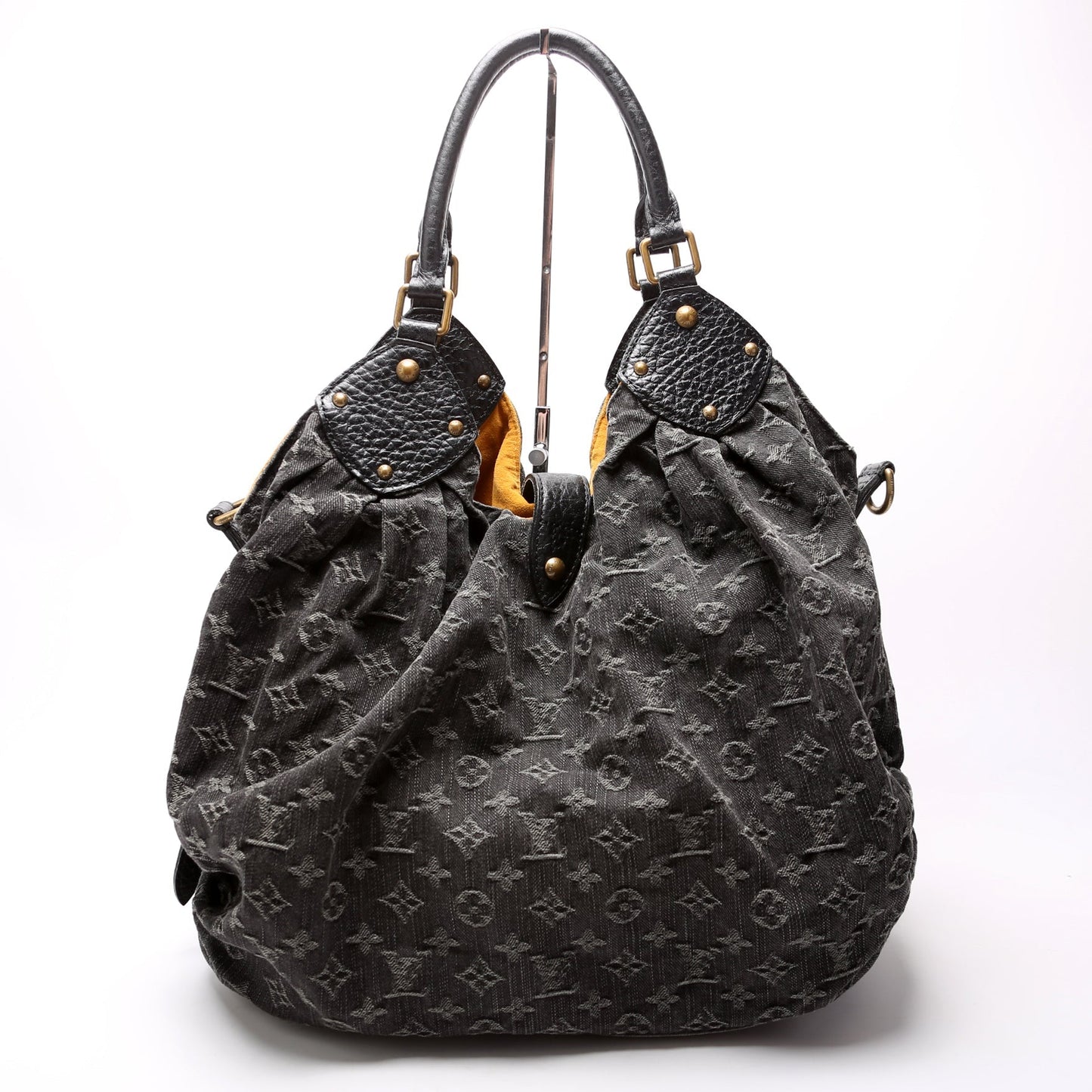 Louis Vuitton XL Denim Hobo Mahina Shoulder Bag