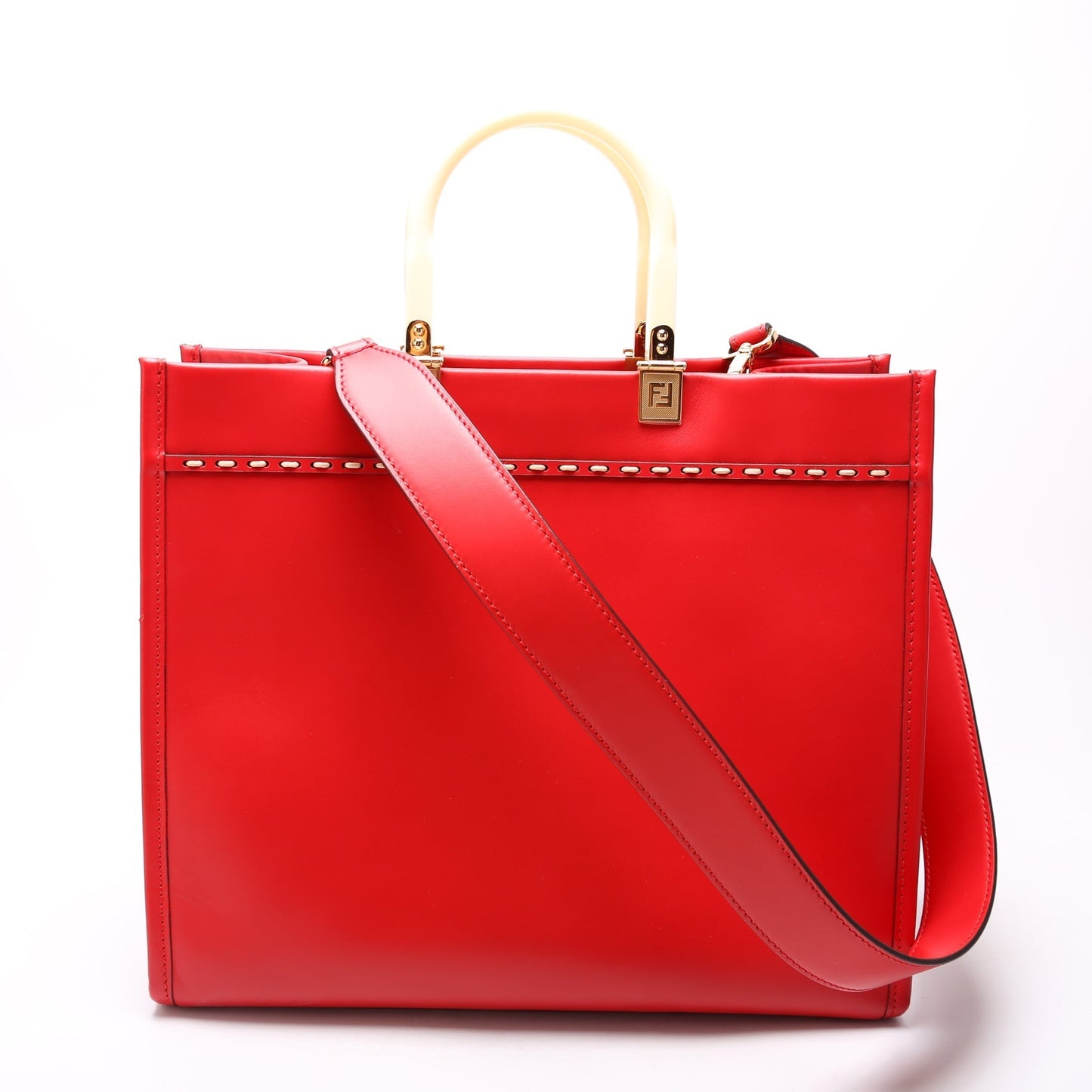Fendi Sunshine Shopper 8Bh386 Bag Leather Medium Travel Bag