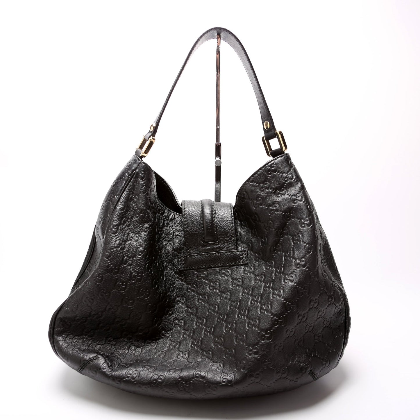 Gucci GG Leather Large Shoulder Bag Hobo 1
