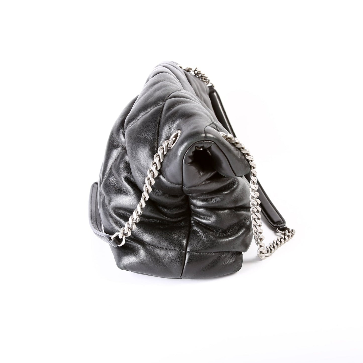 YSL Saint Laurent Puffer Bag Lambskin Quilted Medium Travel Bag Medium Lambskin 577480