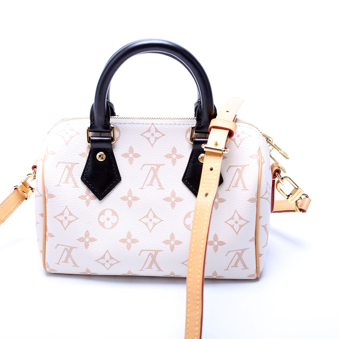 Louis Vuitton Speedy 20 Bandouliere Dune Canvas Handbag