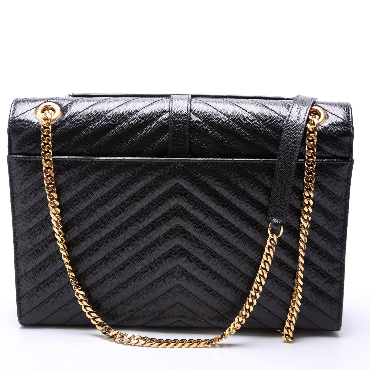 YSL Saint Laurent Envelope Chevron Bag Large Travel Bag 34203 600166 354118