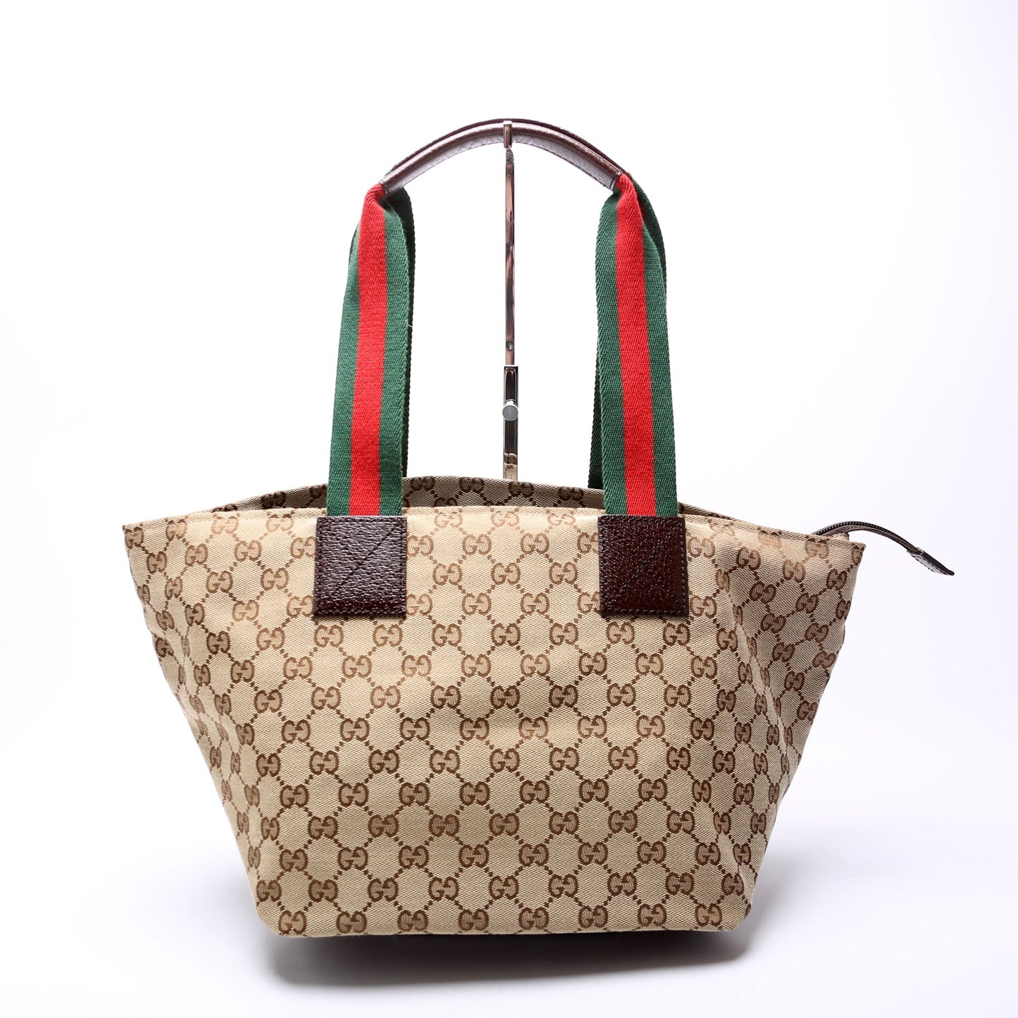 Gucci GG Web Canvas Bucket Tote Bag