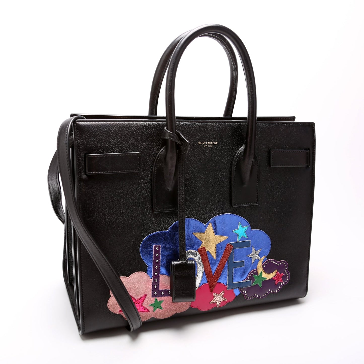 YSL Saint Laurent Saint Laurent Sac De Jour Love Patchwork Small Travel Bag