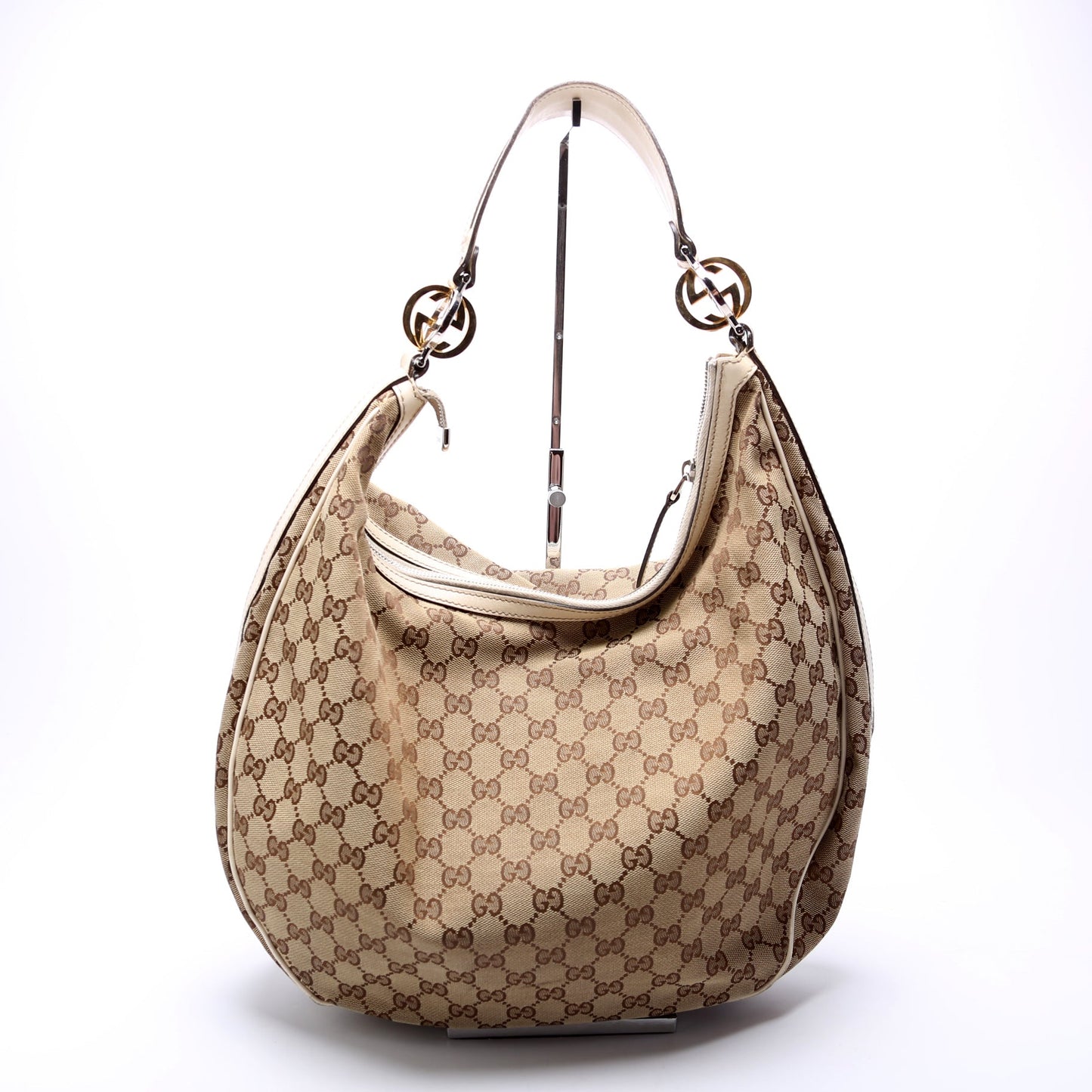 Gucci GG Twins Canvas Large Shoulder Bag