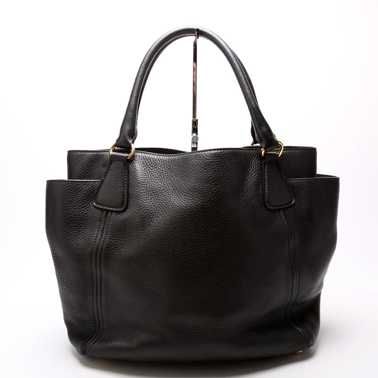 Prada Vitello Daino Side Pocket Tote Bag