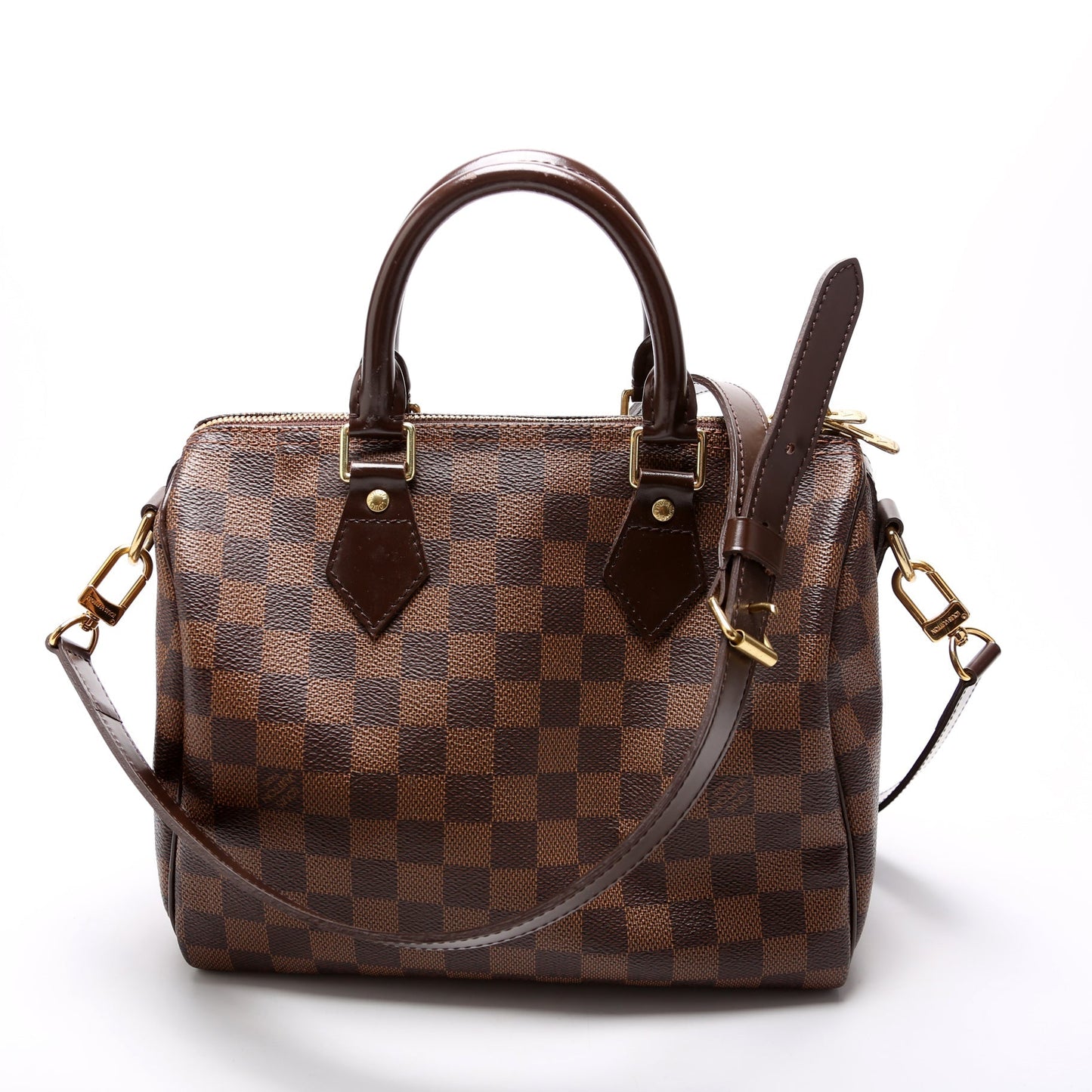 Louis Vuitton Speedy 25 Bandouliere Ebene Damier Handbag Ebene 16