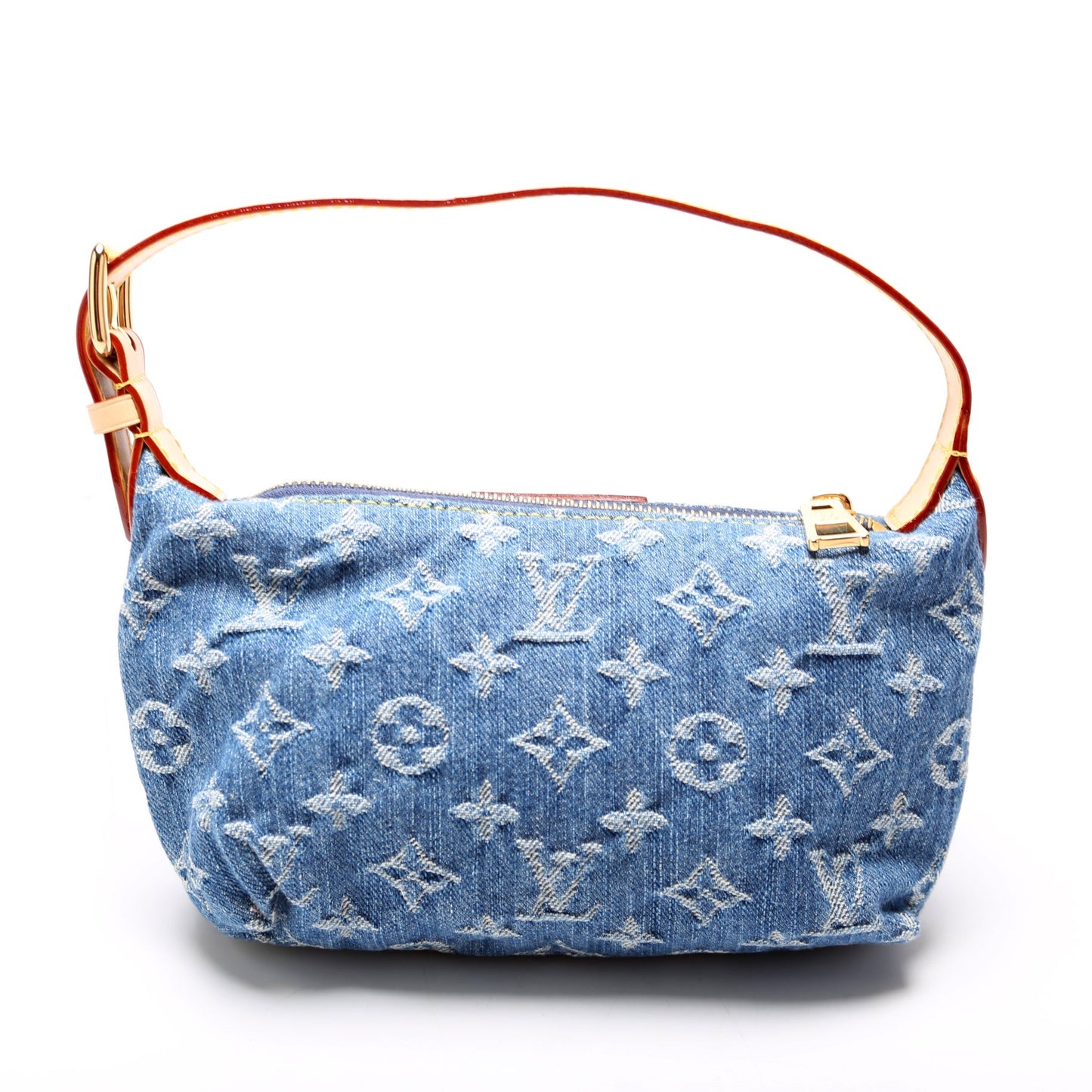 Louis Vuitton Hills Pochette Denim Clutch Bag