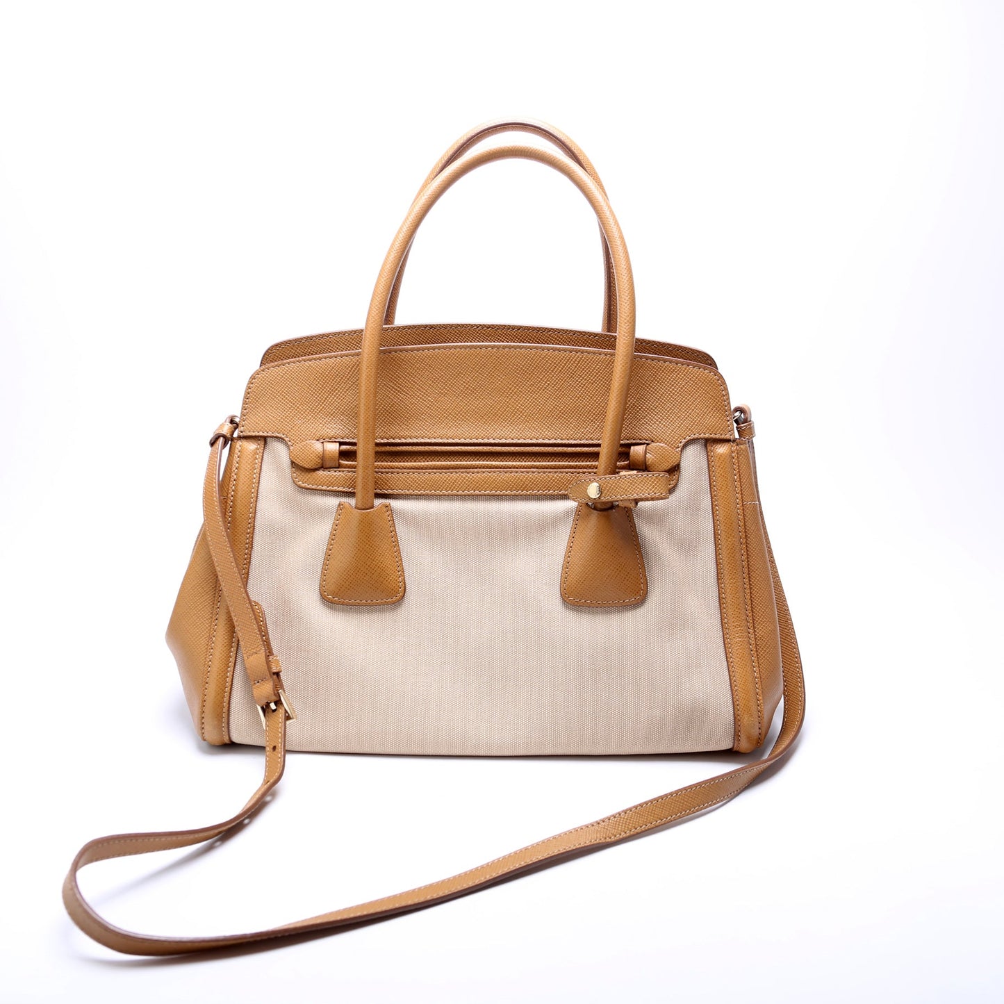 Prada Saffiano Cuir Canapa Tote Bag