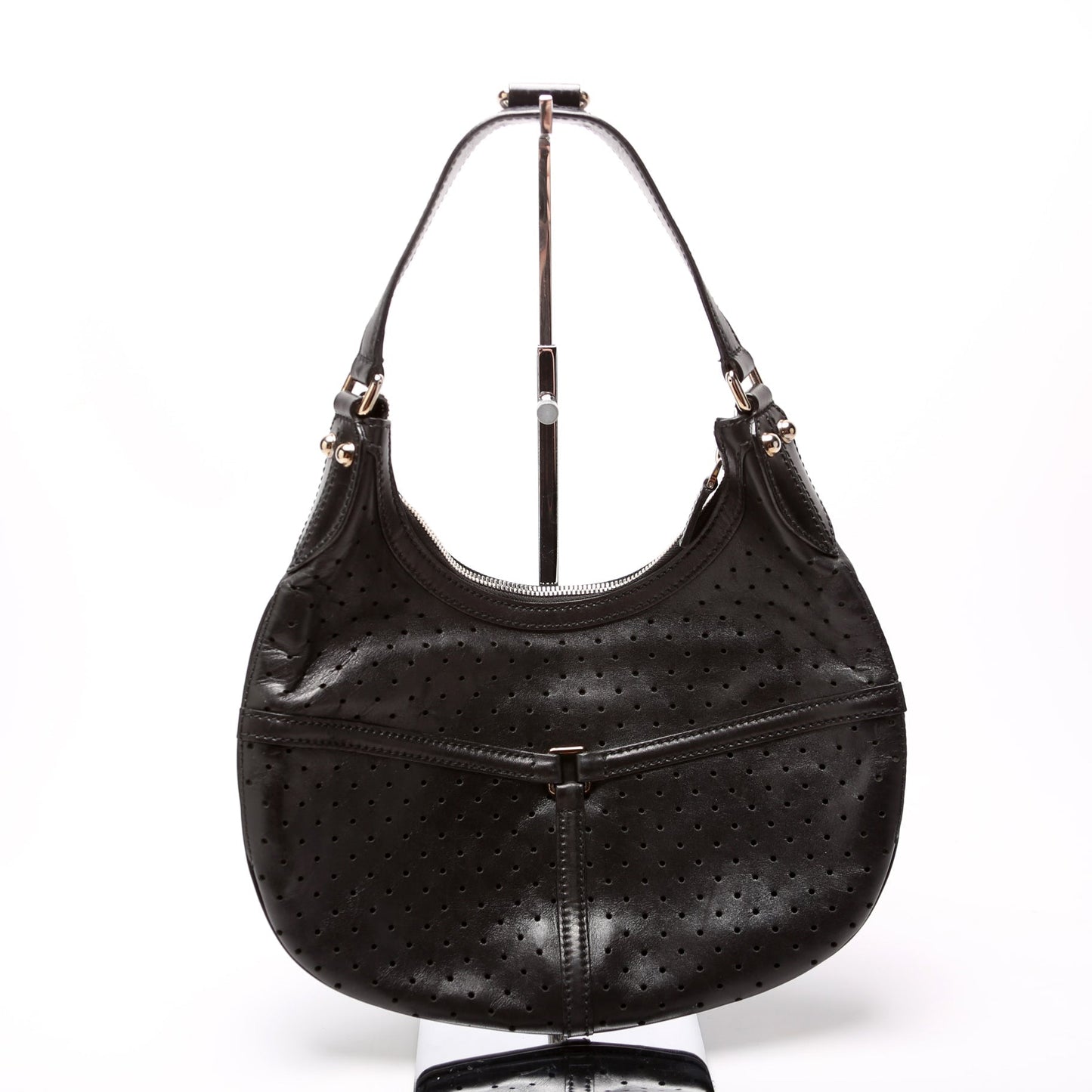 Gucci Reins Perforated Leather Shoulder Bag