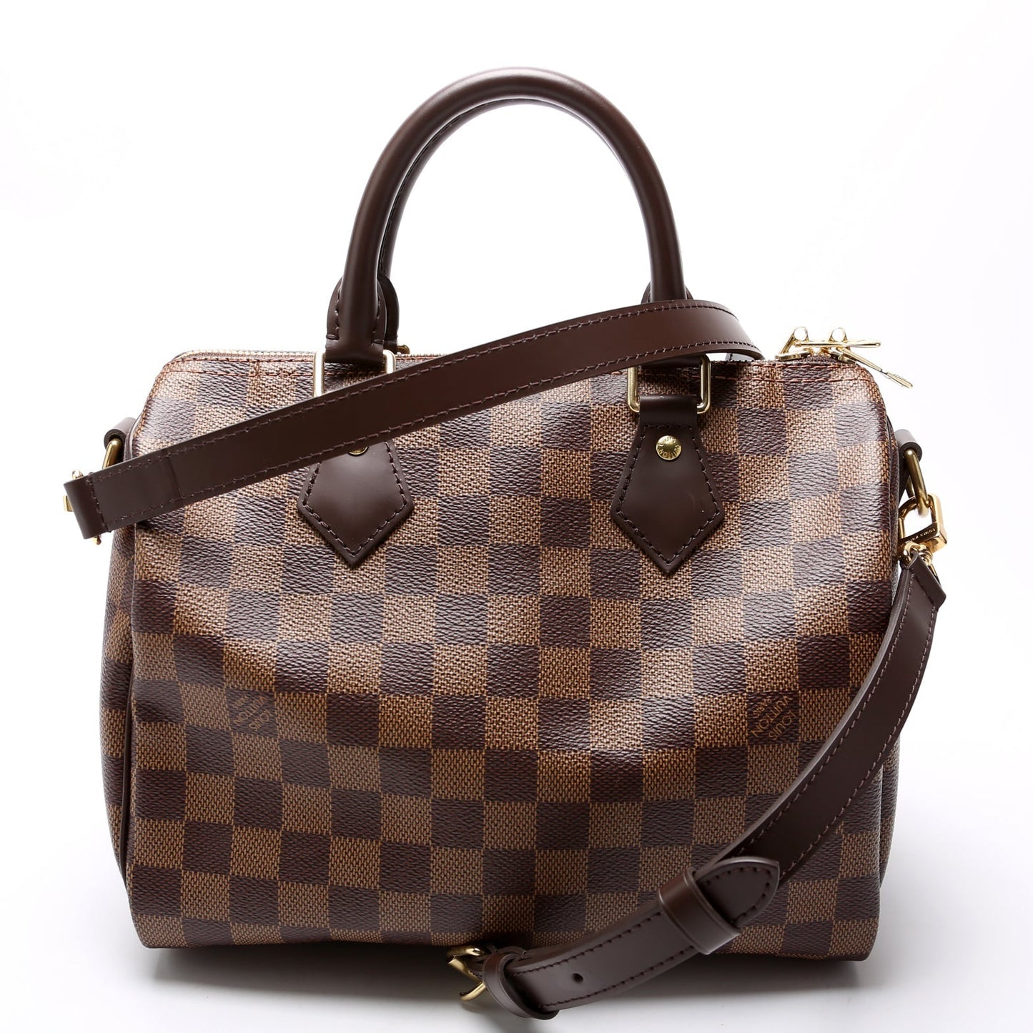 Louis Vuitton Speedy 25 Bandouliere Ebene Damier Handbag Ebene 19