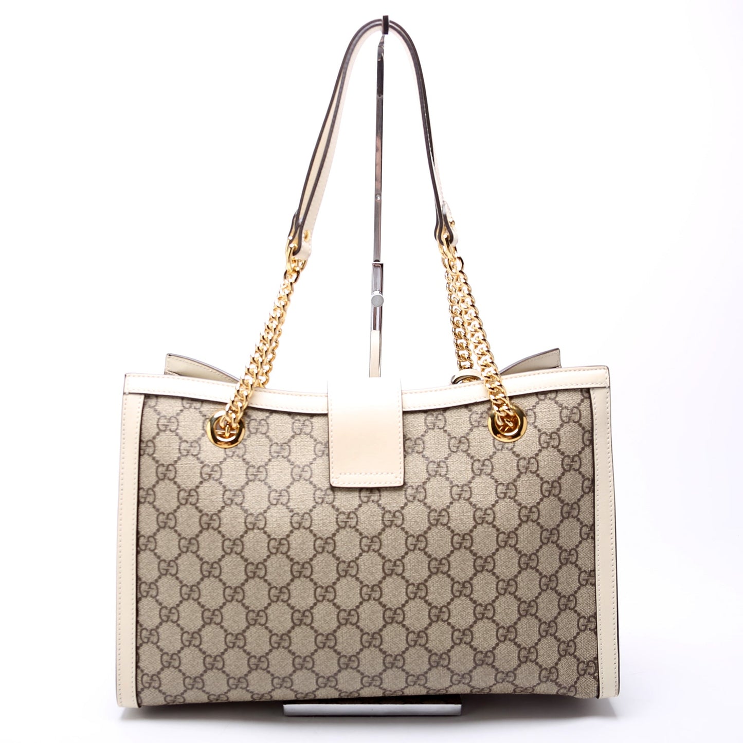 Gucci Padlock GG Bees Cream Medium Shoulder Bag