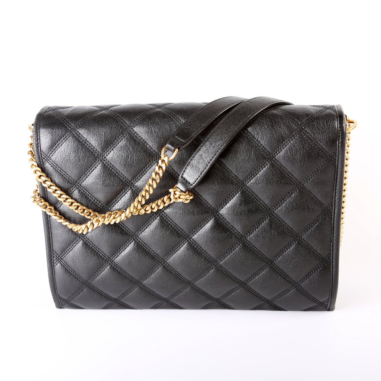 YSL Saint Laurent Saint Laurent Becky Shoulder Lambskin Bag Quilted Large Shoulder Bag