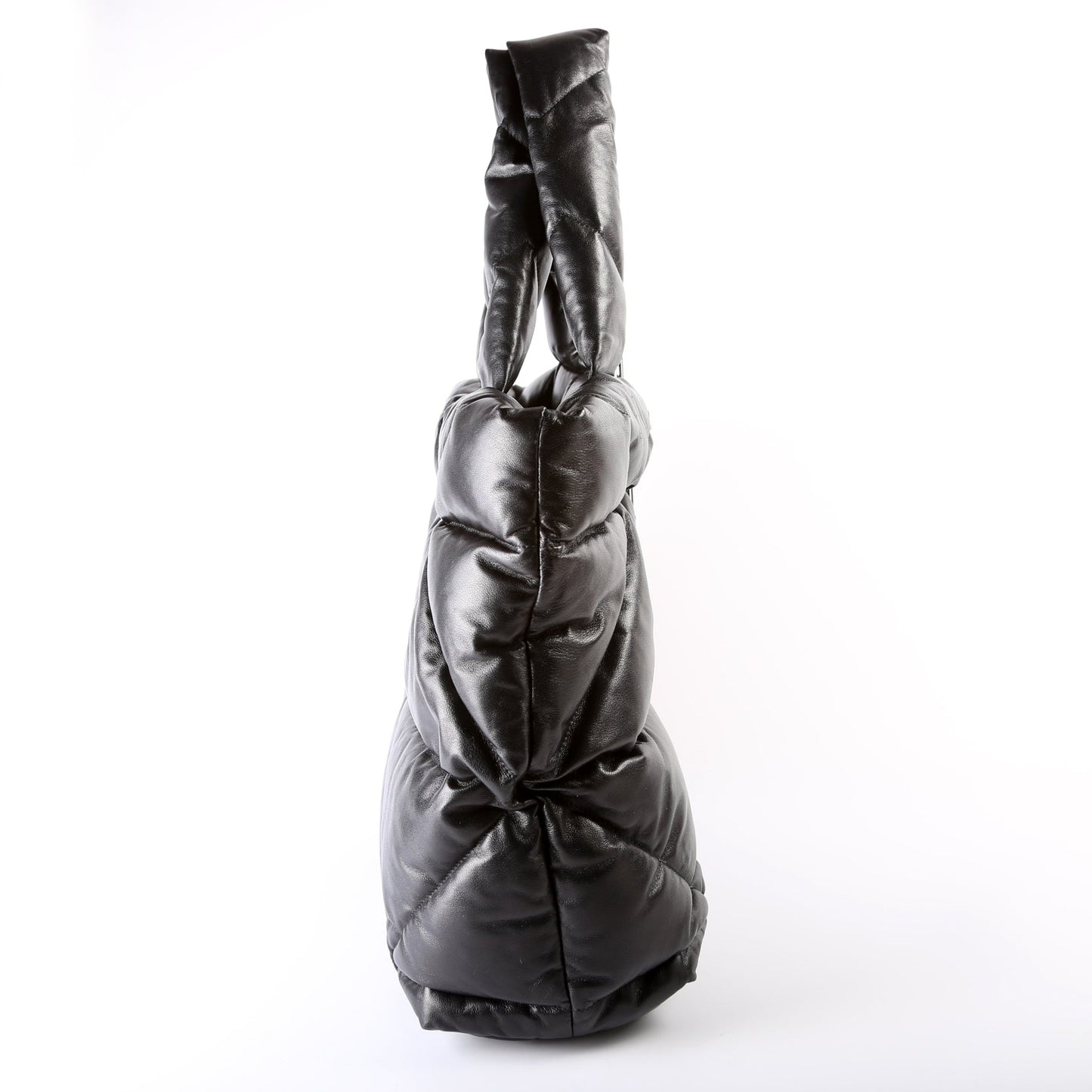 Prada Soft Nappa Padded System Tote Bag Black