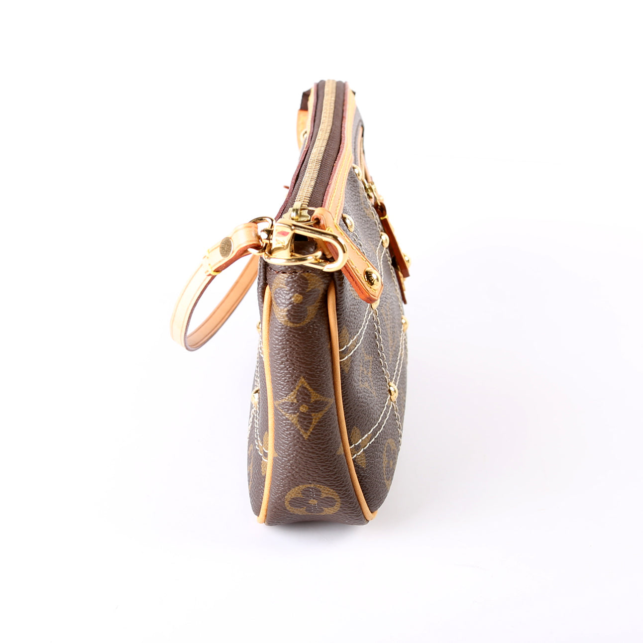 Louis Vuitton Riveting Pochette Accessories Monogram Clutch Bag Monogram 1
