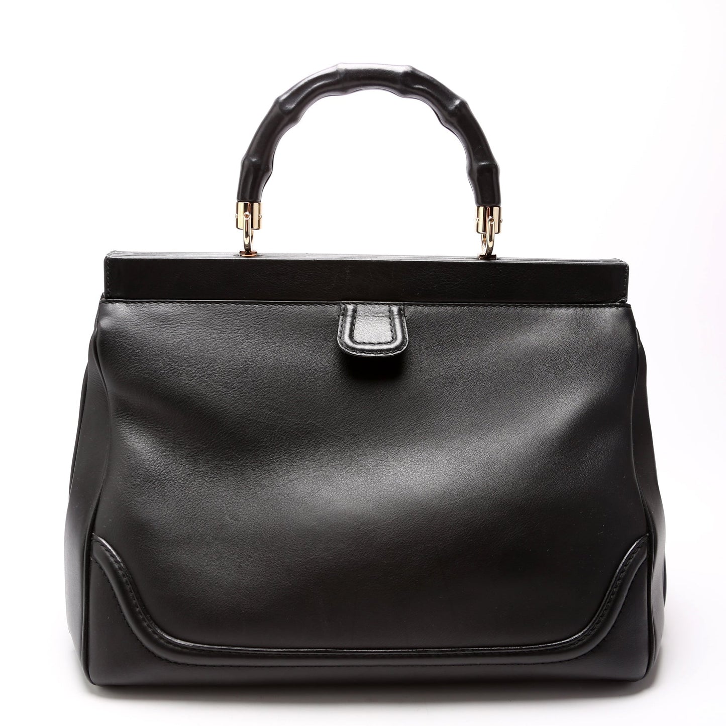 Gucci Bold Bamboo Medium Top Handle Travel Bag