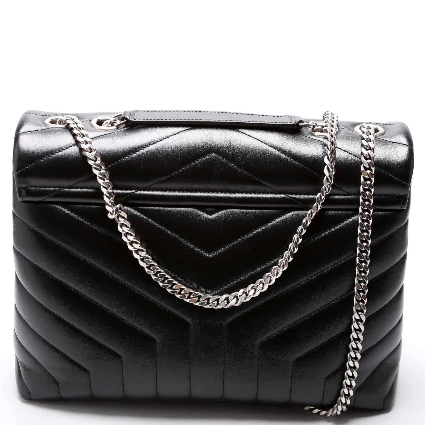 YSL Saint Laurent Loulou Bag Quilted Black Medium Travel Bag Quilted Black 2