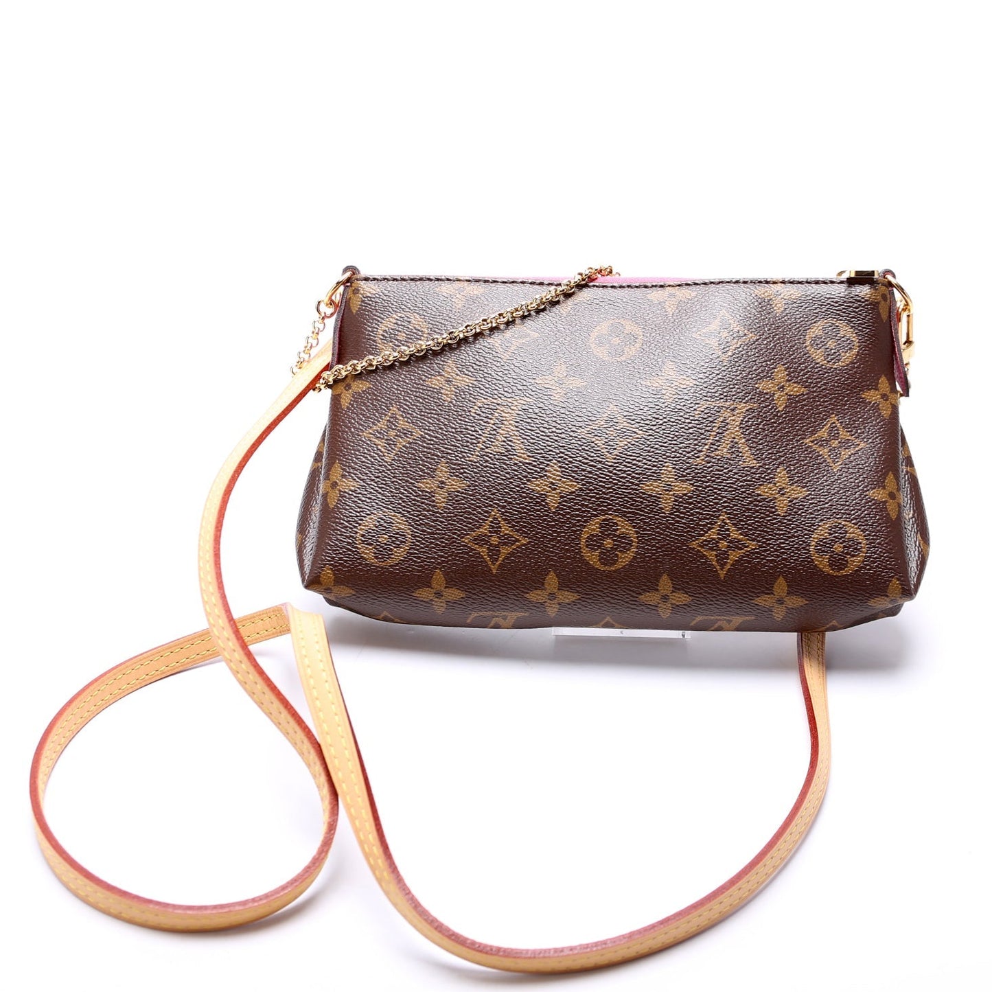 Louis Vuitton Pallas Monogram Pink Clutch Bag