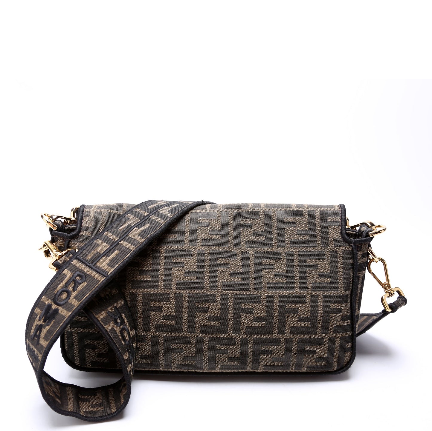 Fendi 8Br600 Ff Jacquarduette Bag Brown Travel Bag