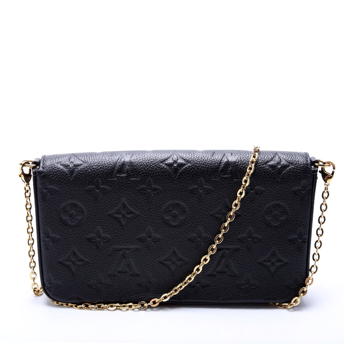 Louis Vuitton Pochette Felicie Empreinte Black Clutch Bag Black 8