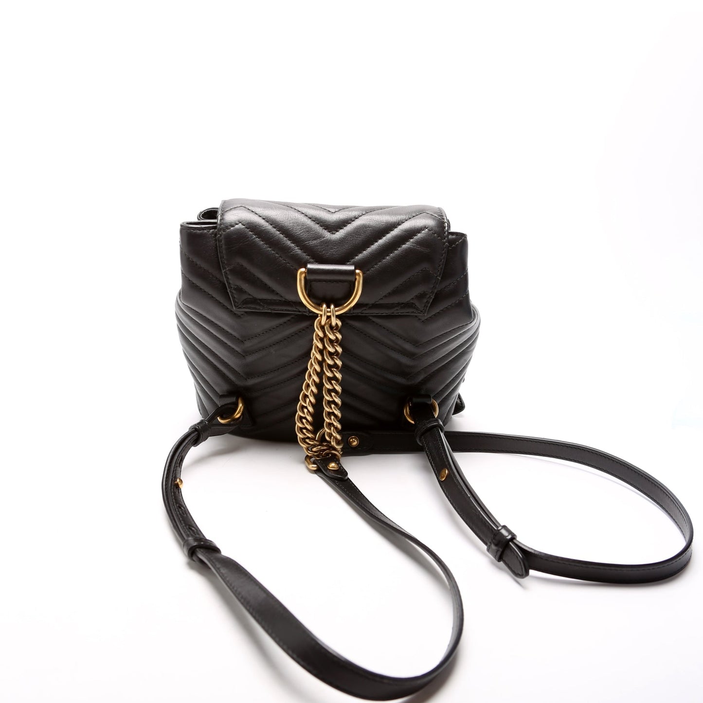 Gucci Marmont Backpack Leather Black Mini