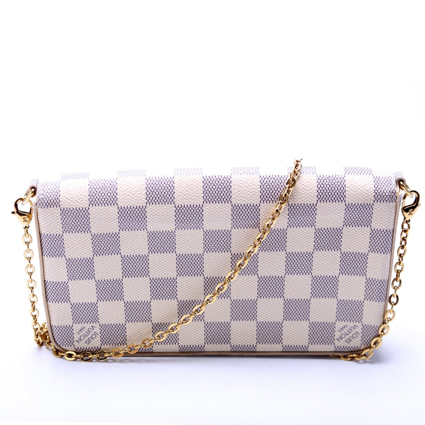 Louis Vuitton Pochette Felicie Azur Damier Clutch Bag Azur 5