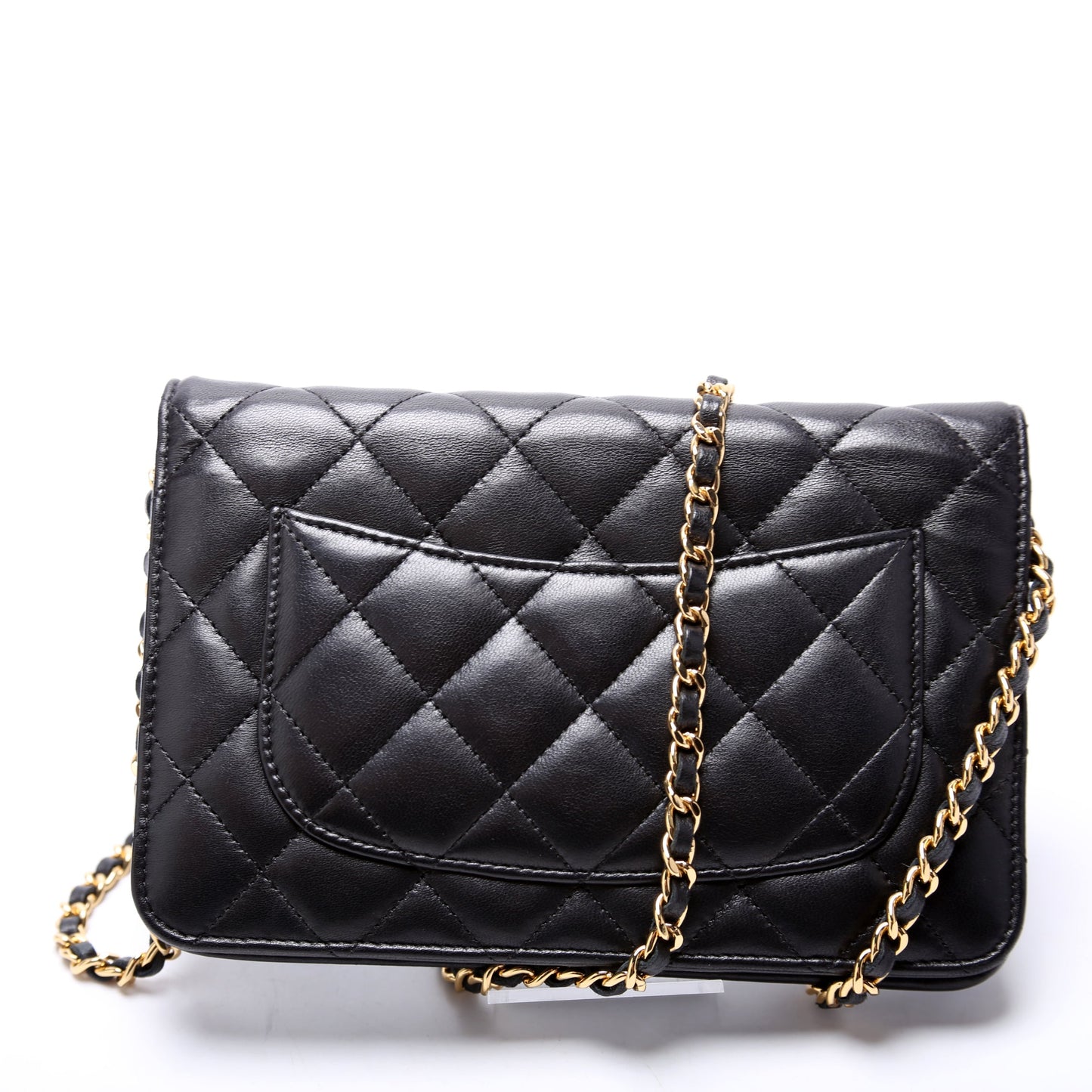 Chanel On Classic Quilted Lambskin Wallet Case