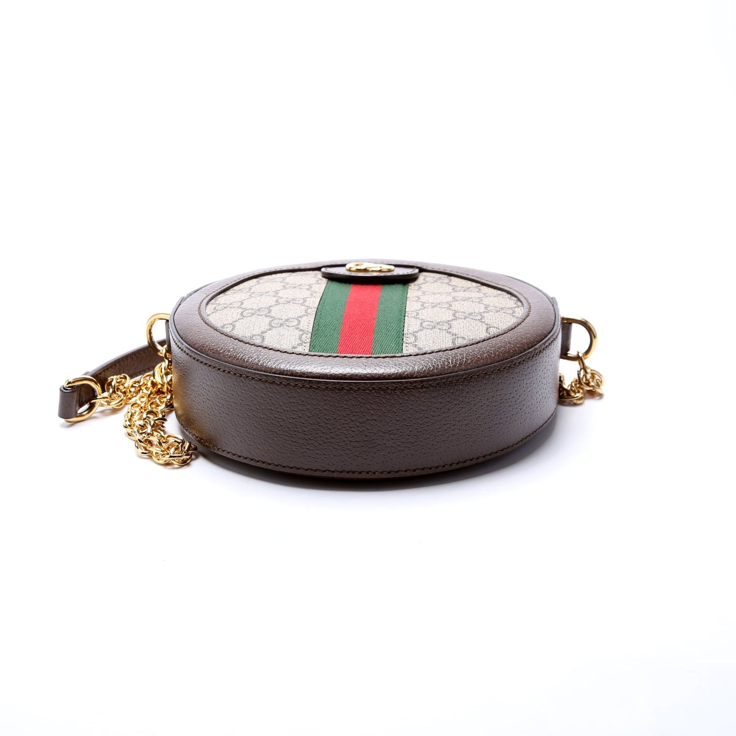 Gucci Ophidia Round Leather Small Crossbody Bag