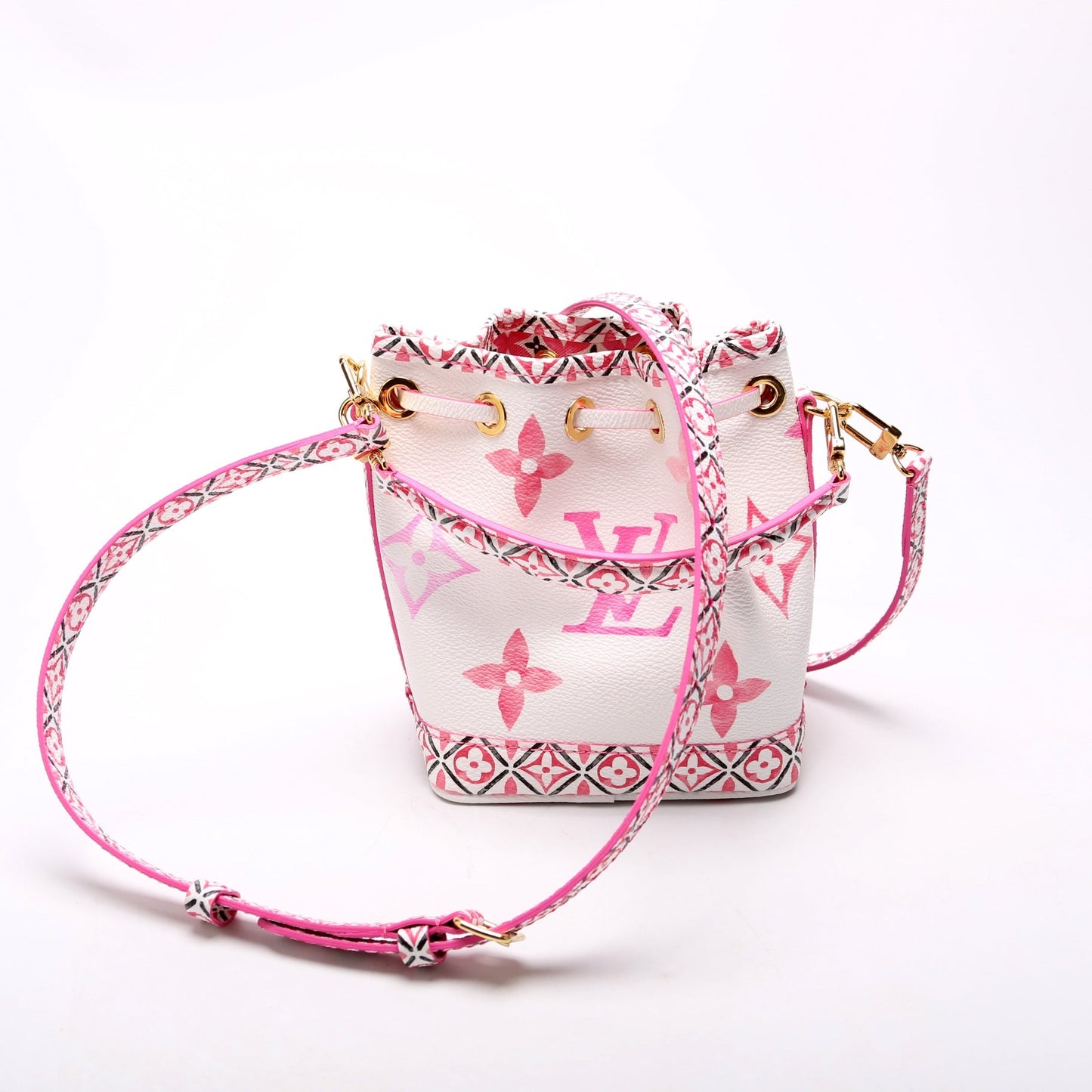 Louis Vuitton Noe By Pool Watercolor Pink Nano Handbag