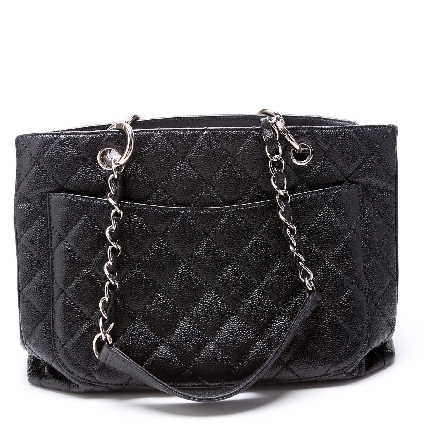 Chanel Grand Shopping Caviar 15M Black Tote Bag