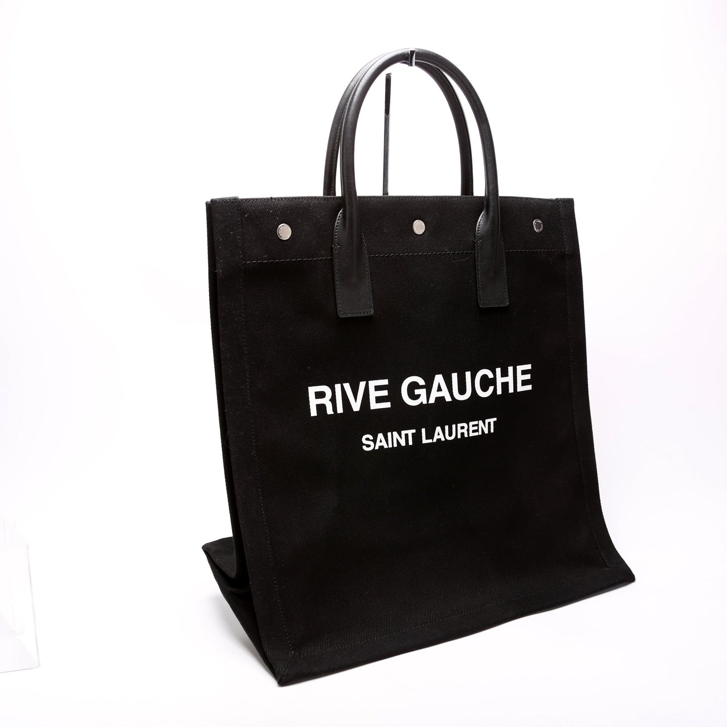 YSL Saint Laurent Saint Laurent Rive Gauche Vertical Tote Bag Black