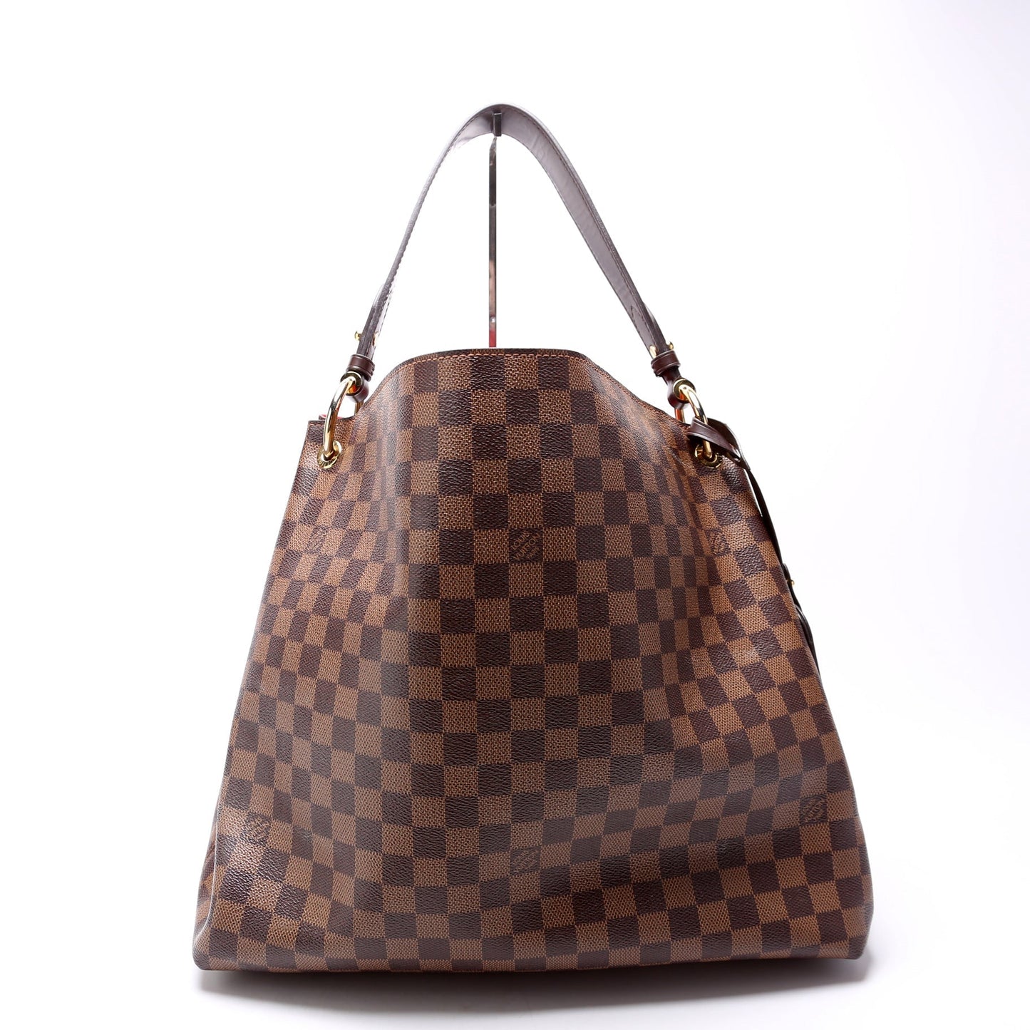 Louis Vuitton Graceful MM Ebene Damier Red Handbag