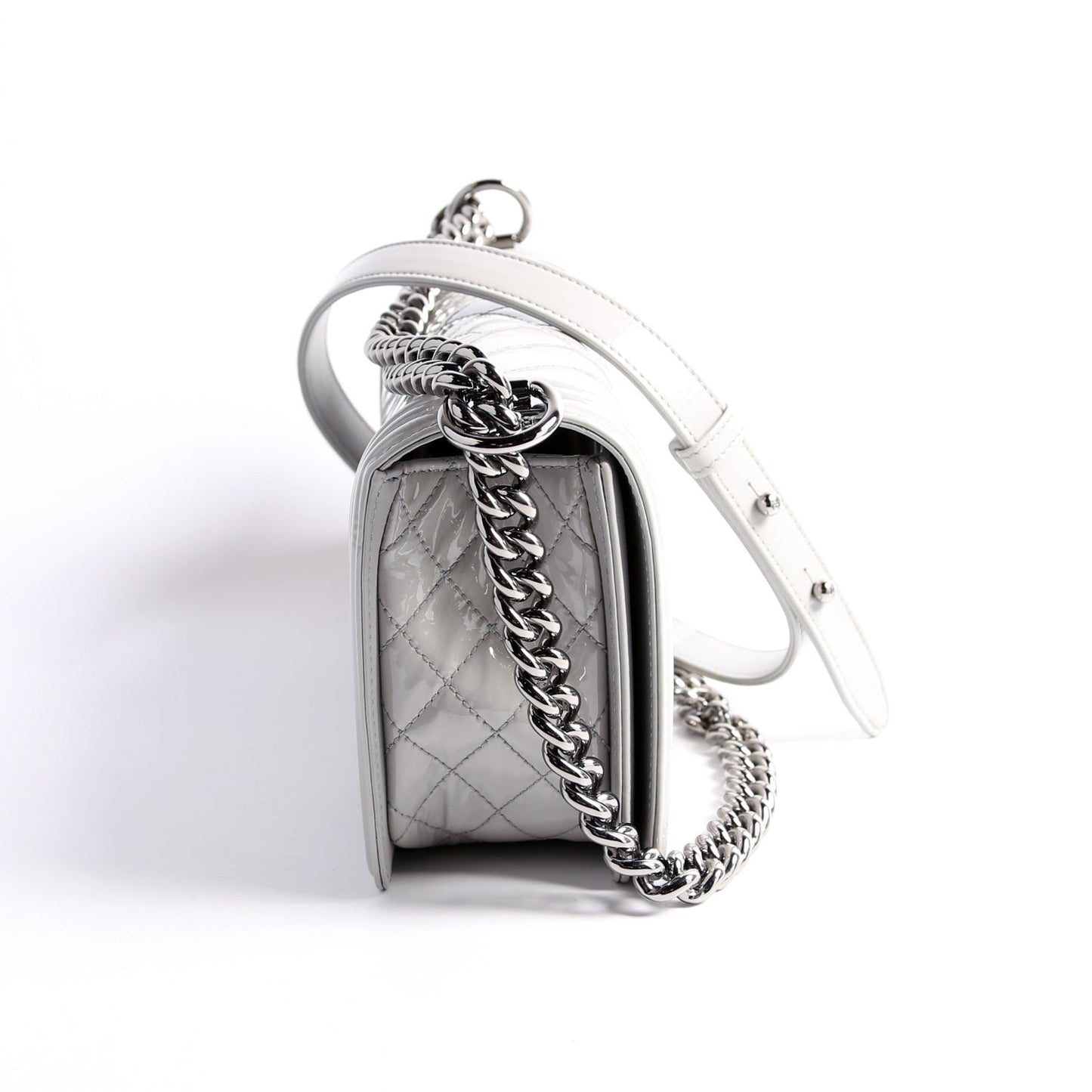 Chanel Boy Flap Old Other Grey Handbag