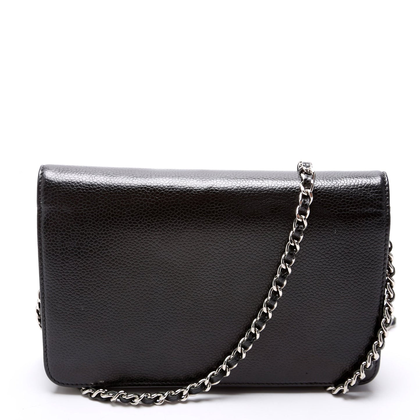 Chanel WOC Timeless CC Caviar Black Clutch Bag