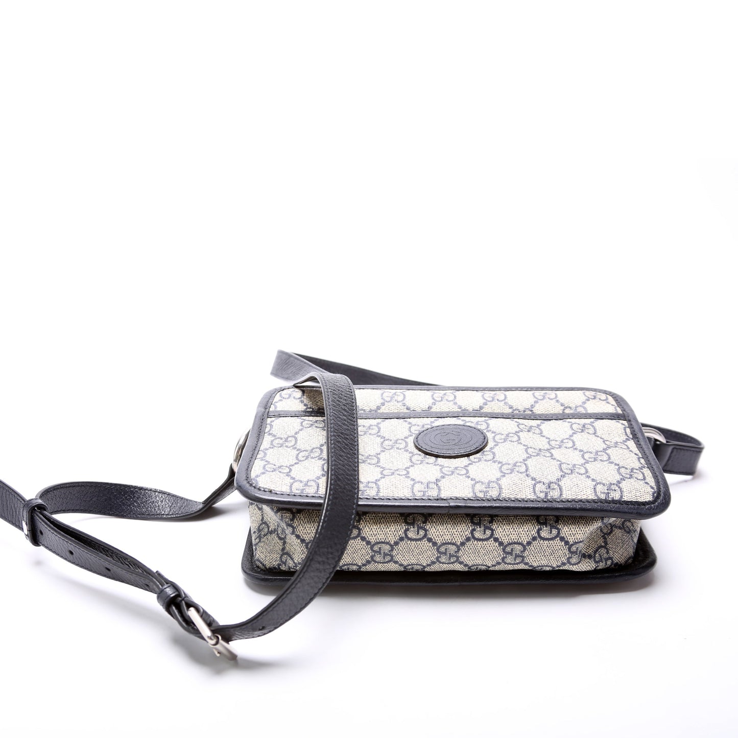Gucci GG Supreme Interlocking Blue Mini Travel Bag