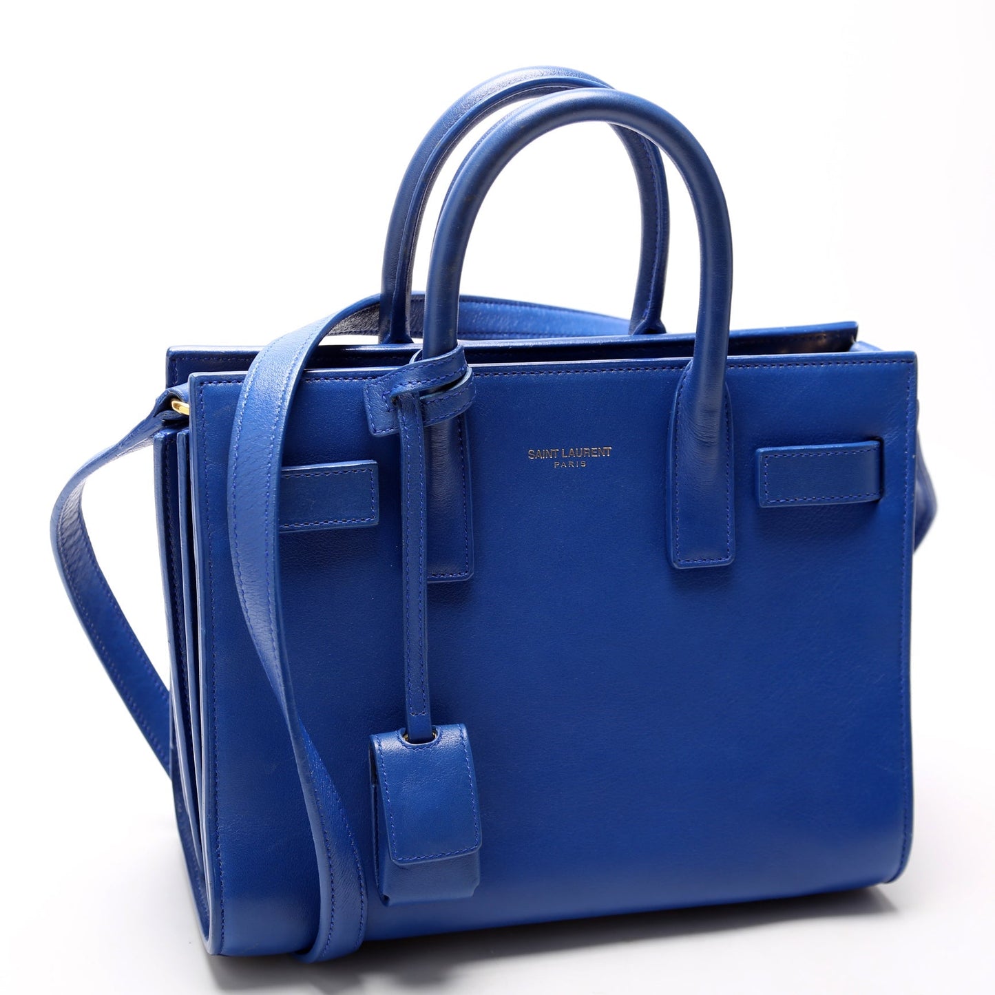 YSL Saint Laurent Saint Laurent Sac De Jour Nano Bag Blue Travel Bag