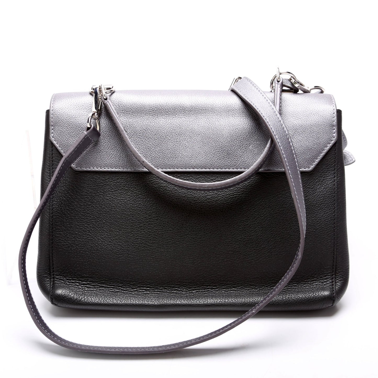 Louis Vuitton Lockme II Eyelet Sier Black Silver Handbag